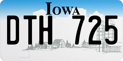 IA license plate DTH725