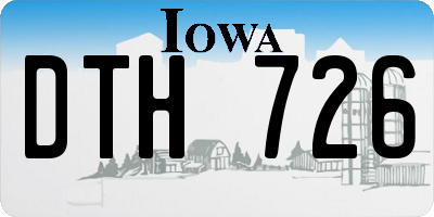 IA license plate DTH726
