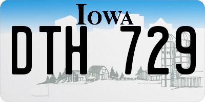 IA license plate DTH729