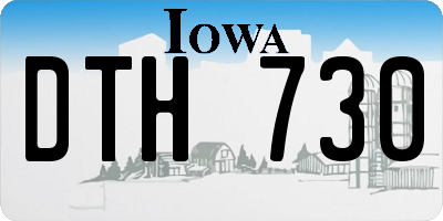IA license plate DTH730
