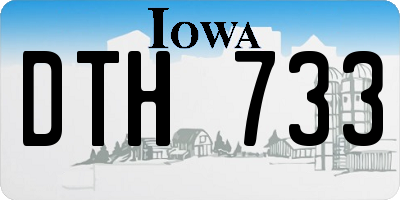 IA license plate DTH733