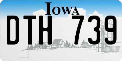 IA license plate DTH739
