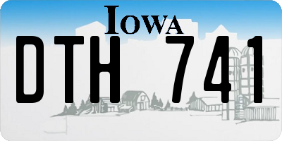IA license plate DTH741