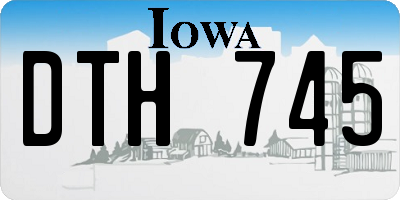 IA license plate DTH745