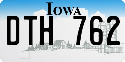 IA license plate DTH762