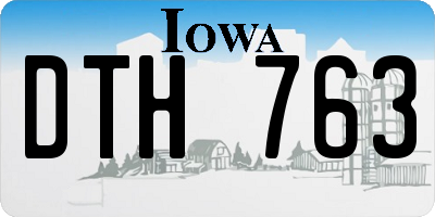 IA license plate DTH763