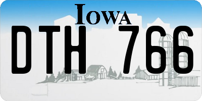 IA license plate DTH766
