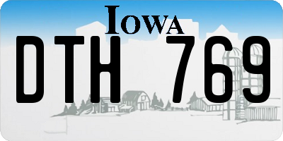 IA license plate DTH769