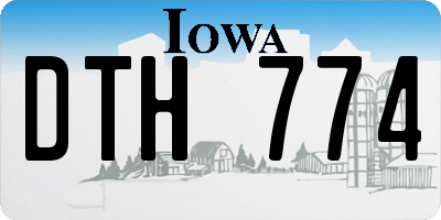 IA license plate DTH774