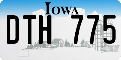 IA license plate DTH775