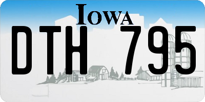 IA license plate DTH795