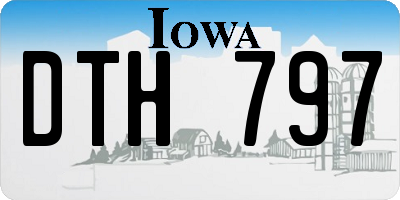 IA license plate DTH797