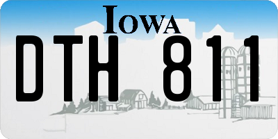 IA license plate DTH811