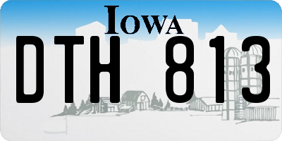 IA license plate DTH813