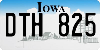 IA license plate DTH825