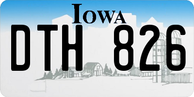 IA license plate DTH826