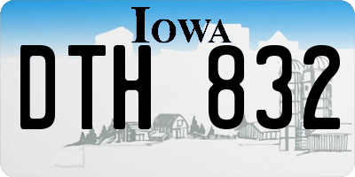 IA license plate DTH832