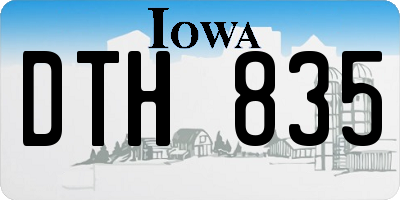 IA license plate DTH835