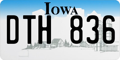 IA license plate DTH836