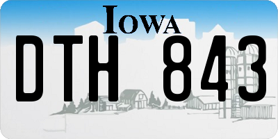 IA license plate DTH843