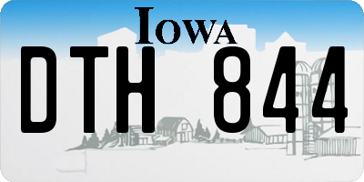 IA license plate DTH844