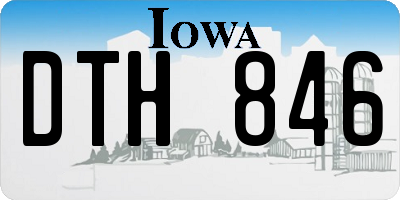 IA license plate DTH846