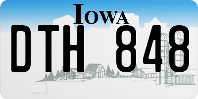 IA license plate DTH848