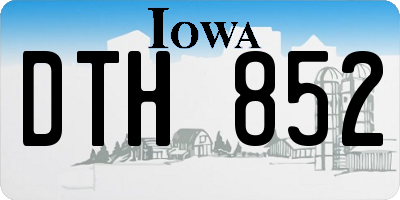 IA license plate DTH852
