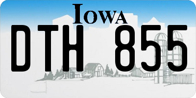IA license plate DTH855