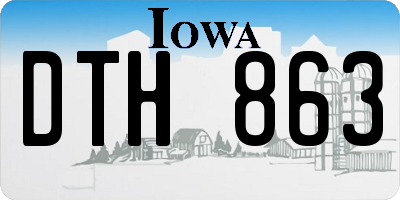 IA license plate DTH863