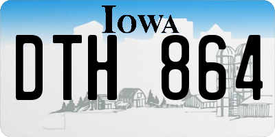 IA license plate DTH864