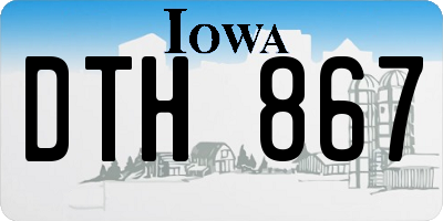 IA license plate DTH867
