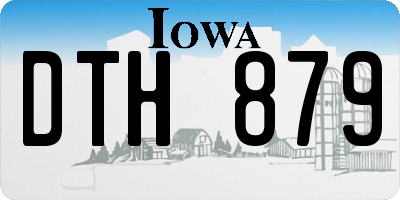 IA license plate DTH879