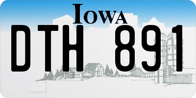 IA license plate DTH891