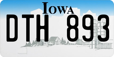 IA license plate DTH893