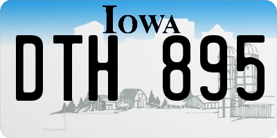 IA license plate DTH895