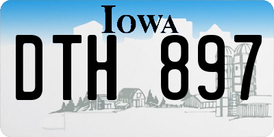 IA license plate DTH897