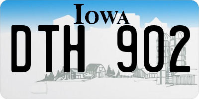 IA license plate DTH902