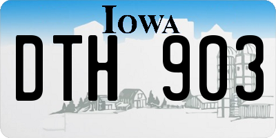 IA license plate DTH903