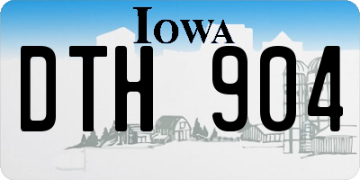 IA license plate DTH904