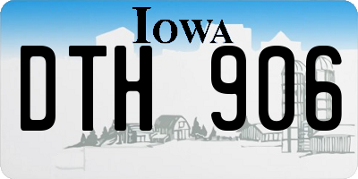 IA license plate DTH906