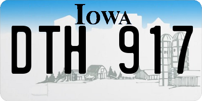 IA license plate DTH917