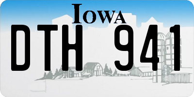 IA license plate DTH941