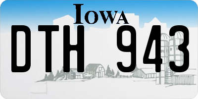 IA license plate DTH943