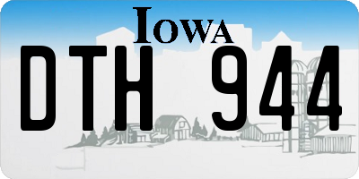 IA license plate DTH944