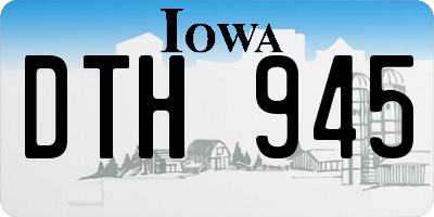 IA license plate DTH945