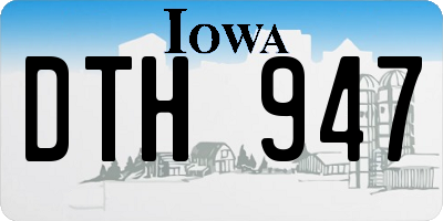 IA license plate DTH947