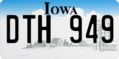 IA license plate DTH949