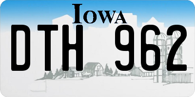 IA license plate DTH962