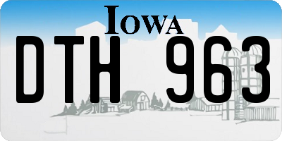 IA license plate DTH963